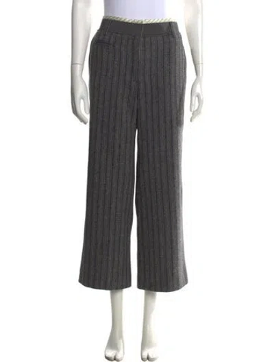 Pre-owned Marc Jacobs Wool Wide Leg Pants In Gray