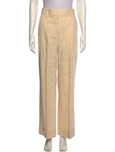 Pre-owned Marc Jacobs Wool Wide Leg Pants In Neutral