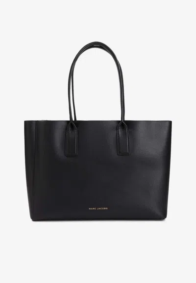 Marc Jacobs Work Leather Tote Bag In Black
