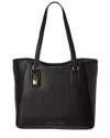 Marc Jacobs Work Leather Tote In Black
