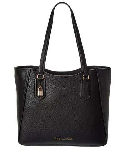 Marc Jacobs Work Leather Tote In Black