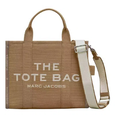 Marc Jacobs Woven Jacquard Medium Tote Bag In Brown