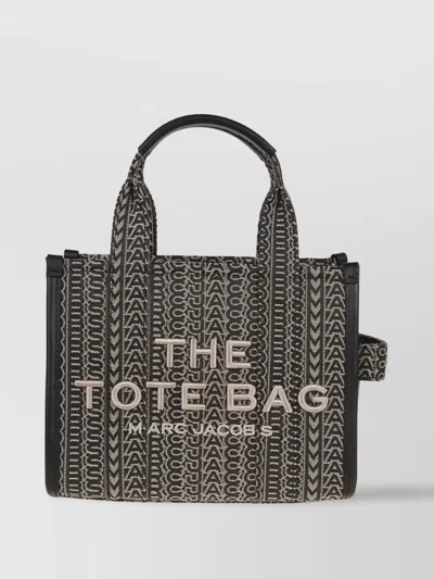 MARC JACOBS WOVEN MONOGRAM SMALL TOTE BAG HANDLE