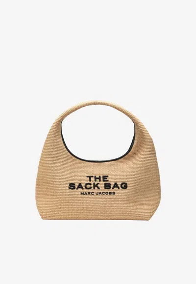 Marc Jacobs Woven Sack Hobo Bag In White