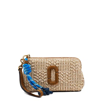 Marc Jacobs Woven Wristlet In Neutral