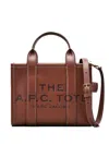 Marc Jacobs X A.p.c Small Leather Tote Bag In Brown