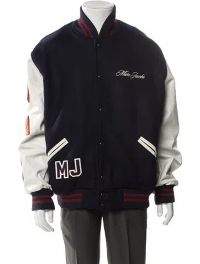 Pre-owned Marc Jacobs X A.p.c Wool Varsity Jacket W/ Tags In Blue