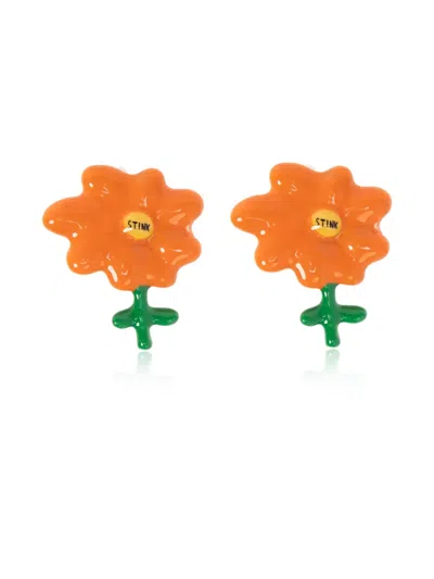 MARC JACOBS X DAVID SHRIGLEY JOY FLOWER STUD EARRINGS