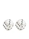 Marc Jacobs X Derrick Adams Dice Earrings In White