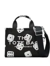 Marc Jacobs X Derrick Adams Small Dice-print Tote Bag In Black