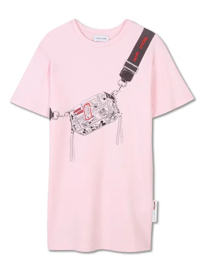 Marc Jacobs Kids' X Disney Graphic-print T-shirt Dress In Pink