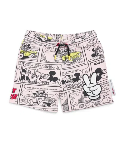 Marc Jacobs Kids' X Disney Mickey Mouse Shorts In Pink