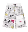 Marc Jacobs X Mickey Mouse Illustration-print Shorts In White