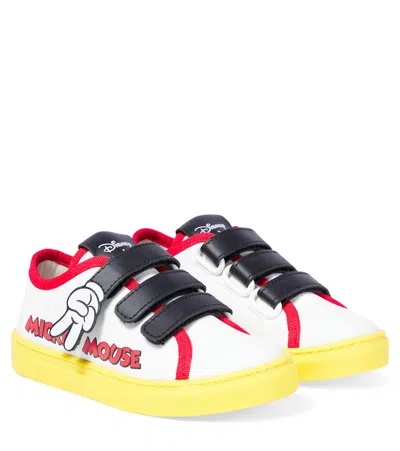 MARC JACOBS X DISNEY PRINTED LEATHER SNEAKERS