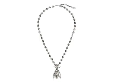 Pre-owned Marc Jacobs X Futura Pointman Necklace In Silver/plated Brass