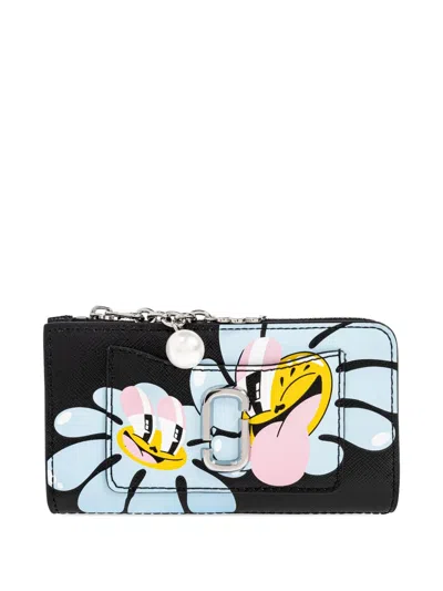 Marc Jacobs X Hattie Stewart Flower-charm Wallet In Blue
