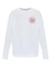 Marc Jacobs X Hattie Stewart Flower Graphic Long-sleeved Top In White