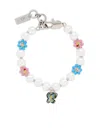 Marc Jacobs X Hattie Stewart Garden Pearl Station Bracelet In Silver
