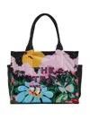 Marc Jacobs X Hattie Stewart The Puffy Nylon Large Tote Bag In Black