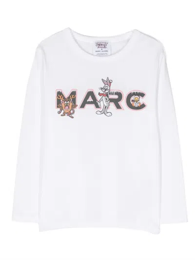 Marc Jacobs Kids' X Looney Tunes Long-sleeve Cotton T-shirt In White