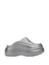 Marc Jacobs X Melissa Logo-embossed Mules In Silver