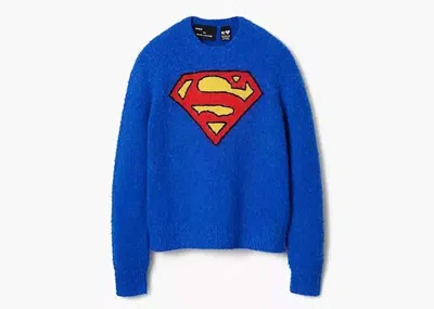 Pre-owned Marc Jacobs X Nigo Superman Sweater In Blue