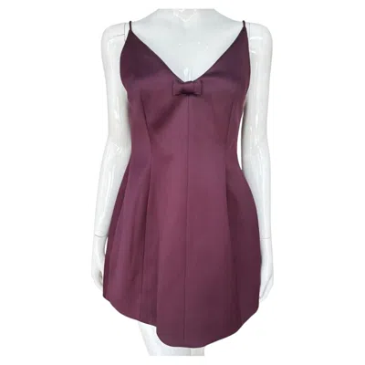 Pre-owned Marc Jacobs Y2k  Mini Satin Tulip Dress 2 Xs In Brown