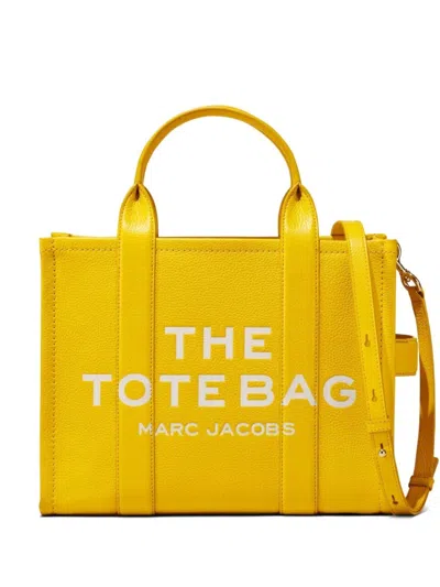 MARC JACOBS YELLOW LOGO MEDIUM TOTE