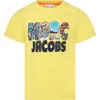 MARC JACOBS YELLOW T-SHIRT FOR BOY WITH LOGO PRINT