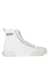 Marc Jacobs White Canvas The High Top Sneaker Sneakers In Blanco