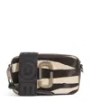 MARC JACOBS ZEBRA CALFHAIR SNAPSHOT BAG