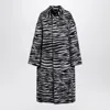 Marc Jacobs Zebra Brushed Alpaca Wool Coat