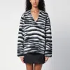 MARC JACOBS ZEBRA-PATTERNED JUMPER IN WOOL BLEND