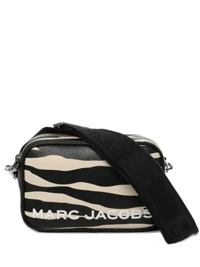 Marc Jacobs Zebra-print Cross Body Bag In Black