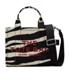 Marc Jacobs The Medium Zebra Canvas Tote Bag In Black