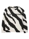 Marc Jacobs Zebra-print Sweatshirt In Black