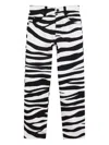 Marc Jacobs Zebra-print Trousers In Black