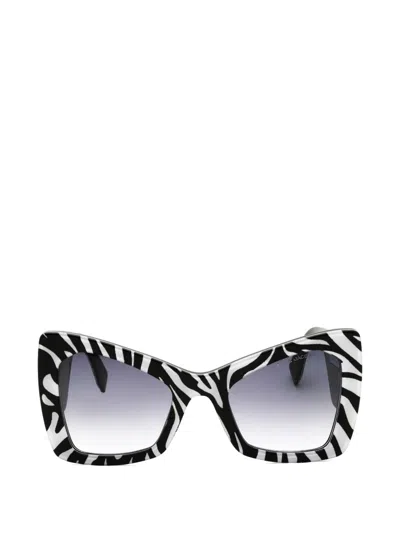 Marc Jacobs Zebra-print Cat-eye Sunglasses In Multi