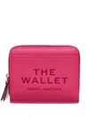 Marc Jacobs Zip-around Leather Wallet In Pink