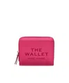 Marc Jacobs The Leather Mini Compact Wallet In Pink