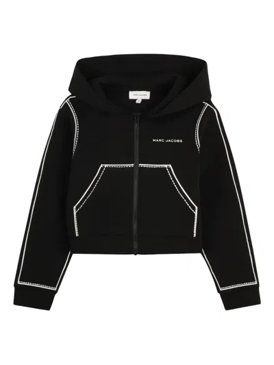 Marc Jacobs Kids' Zip-fastening Sweatshirt In Black