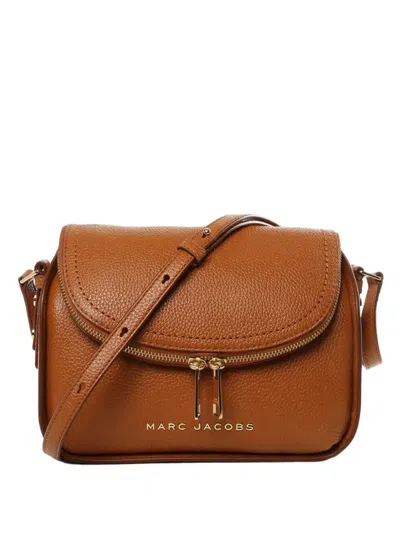Marc Jacobs Zip Leather Purse In Brown