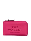 Marc Jacobs The Leather Top Zip Multi Wallet In Pink