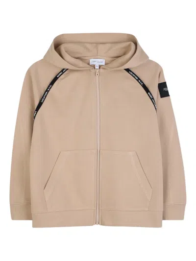 Marc Jacobs Kids' Zip-up Hoodie In Brown