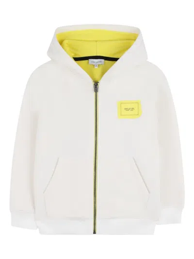 Marc Jacobs Kids' Zip-up Hoodie In White