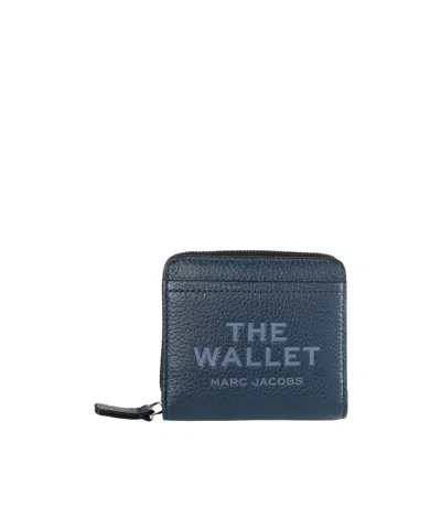 Marc Jacobs Zip Wallet In Blue