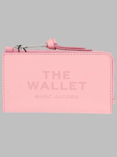 Marc Jacobs Zip-around Wallet With Wrist Strap In Pink