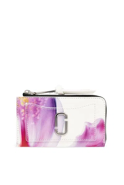 Marc Jacobs Zipped Card Case In Pink