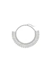 Marc Jacobs The J Marc Zipper Necklace In White