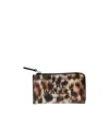 Marc Jacobs Leopard-print Leather Wallet In Brown
